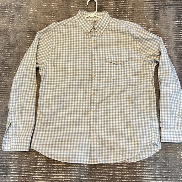J. Crew Other - J. Crew mens gray plaid long sleeve shirt. Large